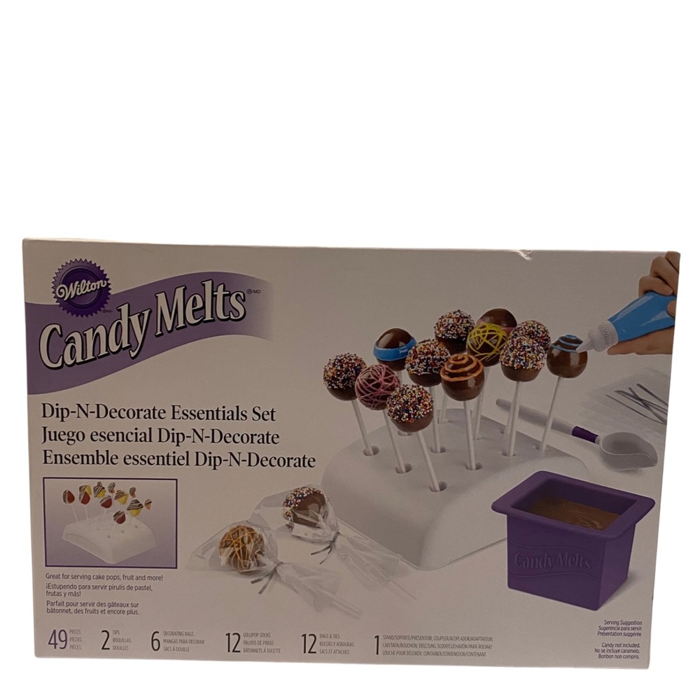 Wilton Candy Melts Dip-N-Decorate Candy Making Tools and Cake Pop Decorating Kit